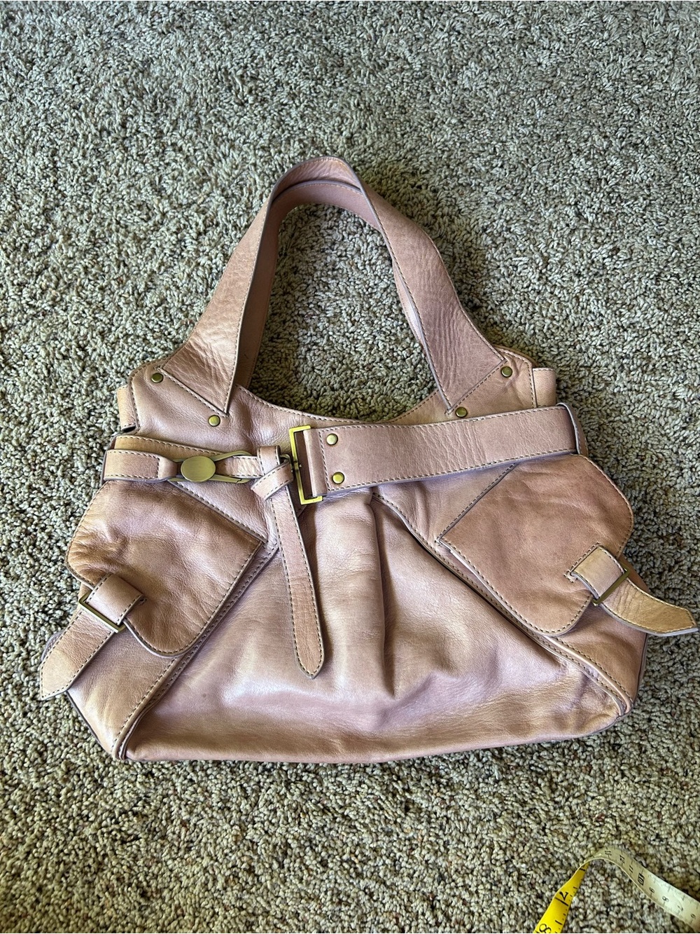 Kooba Blush Pink Leather Shoulder Bag